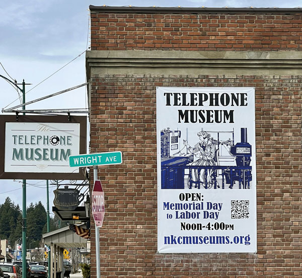 Telephone museum sign